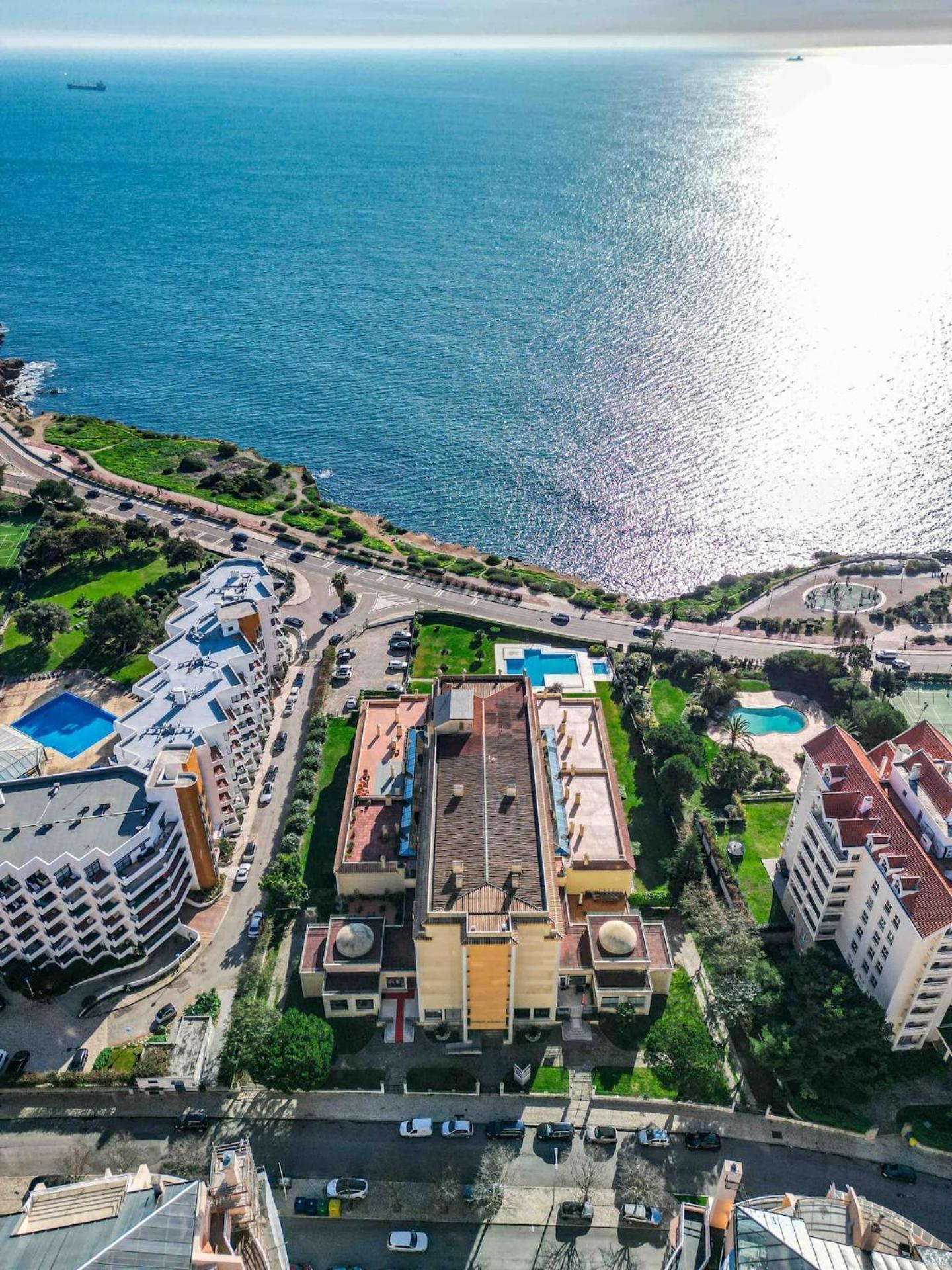 Sea View W Pool, Terrace & Parking Lägenhet Cascais Exteriör bild